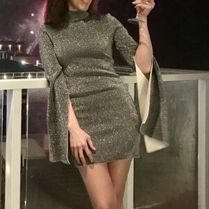Alla Silver Lurex Dress